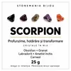 Mix cristale chips pentru zodia Scorpion, 5 pietre, 25 g, 7-9 mm, cu cartonas