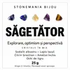 Mix de 5 cristale chips pentru Sagetator, pietre 7-9 mm, 25 g, cu cartonas informativ