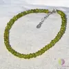 Bratara peridot discuri fatetate 4mm cu argint 925