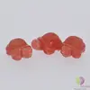 Broasca testoasa cuart cherry figurina gravata 50mm