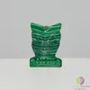 Bufnita malachit figurina gravata 30mm