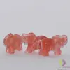 Elefant cuart cherry figurina gravata 50mm