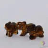 Elefant ochi de tigru figurina gravata 45mm
