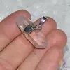 Pandantiv cristal de stanca dublu varf brut 30-35mm