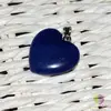 Pandantiv inima agat bleumarin 20mm