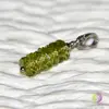 Pandantiv peridot A+++ discuri fatetate 5-6mm cu argint 925