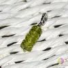 Pandantiv peridot A+++ discuri fatetate 5-6mm cu argint 925