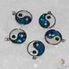 Pandantiv Yin Yang sidef si abalone 24mm