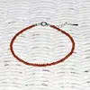 Bratara jasp rosu pietre micro fatetate 2mm si argint 925