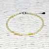Bratara opal galben deschis pietre micro fatetate 2mm si argint 925