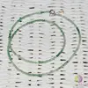 Colier onix verde pietre micro fatetate 2mm si argint 925