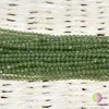 Sirag granat verde pietre micro fatetate 3mm, 33cm