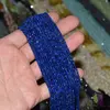 Sirag lapis lazuli pietre micro fatetate 2mm, 33cm