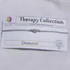 Bratara Therapy diamant alb brut cu argint 925, 7-8mm