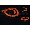 Set jasp rosu sfere 10mm