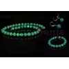 Set malachit sfere fatetate 10mm