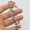 Colier perle de cultura colorate freeform M1