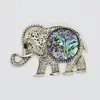 Brosa elefant cu scoica abalone 62mm
