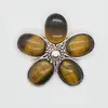 Brosa floare cu ochi de tigru 48mm, imagine 4