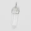 Pandantiv cristal de stanca cu montura spirala 50mm
