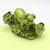 Statueta Feng Shui porc auriu din rasina 8,8cm, model 8
