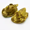 Statuete Feng Shui Rate Mandarine pe lotus din rasina 8,4cm, model 4