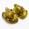 Statuete Feng Shui Rate Mandarine pe lotus din rasina 8,4cm, model 4