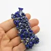 Bratara lapis lazuli chipsuri pe elastic