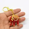 Breloc amuleta Feng Shui elefant rosu pentru protectie