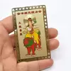 Card Feng Shui din metal - Manjushri Bodhisattva
