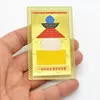 Card Feng Shui din metal - Pagoda cu 5 elemente