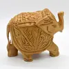 Elefant sculptat manual in lemn, India, mare - 10cm