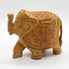 Elefant sculptat manual in lemn, India, mare - 10cm