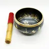 Bol tibetan cantator cu pozitii Yoga - 11,5cm