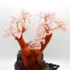Fantana decorativa cu pietre semipretioase de cuart roz 28cm