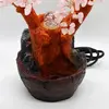 Fantana decorativa cu pietre semipretioase de cuart roz 28cm