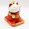 Pisica norocoasa Maneki Neko alba 11cm - solara