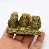 Statueta Feng Shui 3 bufnite din rasina 7,5cm