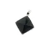 Pandantiv goldstone albastru piramida cu montura 20mm