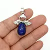 Pandantiv inger lapis lazuli cu metal 32mm
