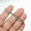 Bratara diamant natural gri 2mm si argint 925