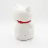 Pisica norocoasa Maneki Neko alba cu pui 14cm