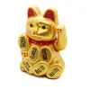 Pisica norocoasa Maneki Neko aurie cu mesaje 14cm