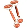 Rola dubla din goldstone maro pentru masaj, 150mm