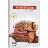 Set 6 pastile lumanari parfumate Bispol - Sandalwood