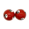 Set 2 bile pentru relaxare cu Yin Yang - Rosii, 42mm