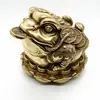 Statueta Feng Shui Broasca raioasa din bronz - 13cm