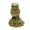 Statueta Feng Shui Bufnita cu monede chinezesti 8,7cm