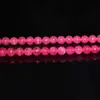 Colier agat roz sfere fatetate 6mm