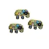 Brosa elefant cu ochi protectori colorati - auriu